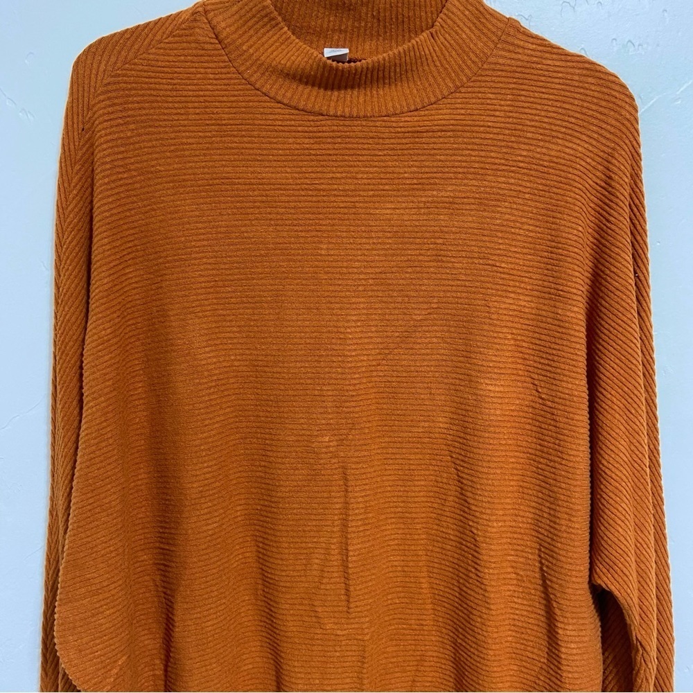 BP. Women's Lightweight Sweater Long Sleeve Orange Size Small - Picture 2 of 5